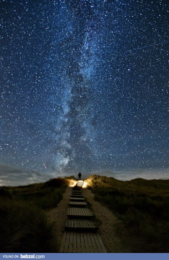 The Milky Way, shot from the North Sea coast
