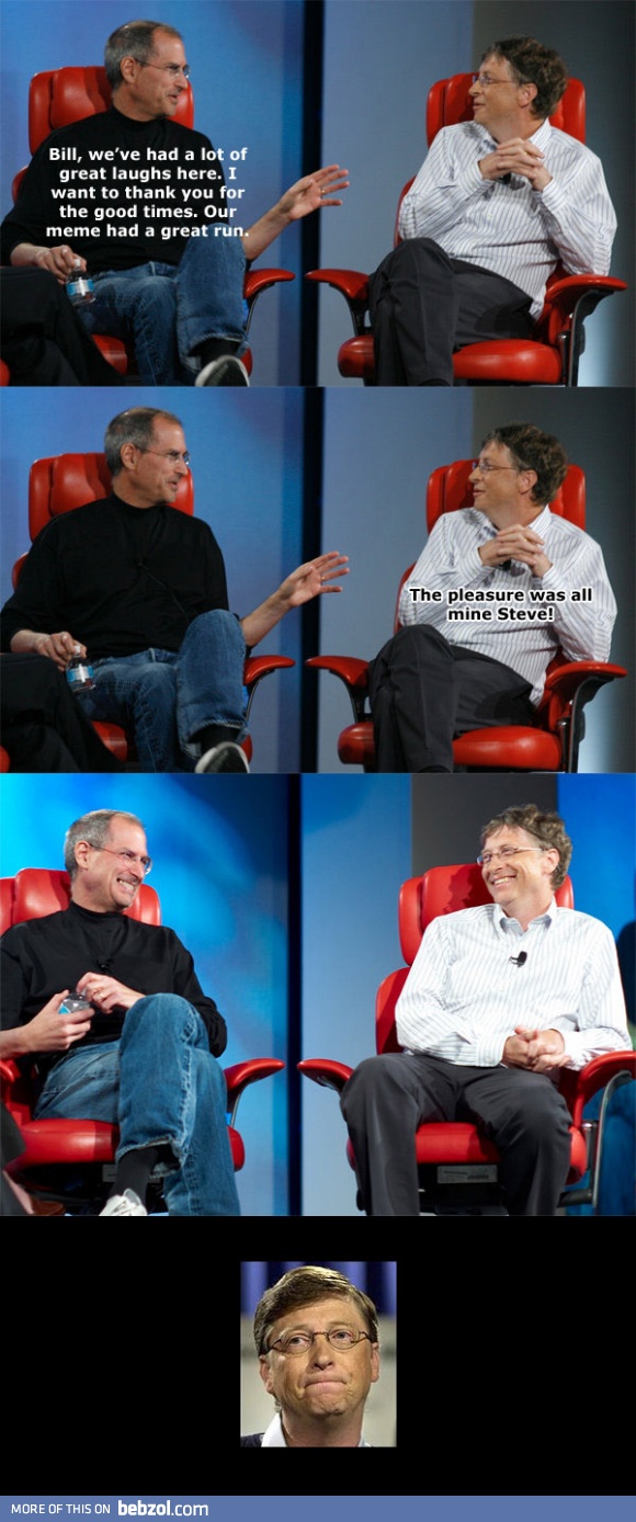 We will miss you, Steve...