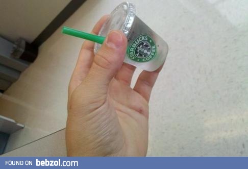 I asked for a water in a Chicago Starbucks! This is what I got!  