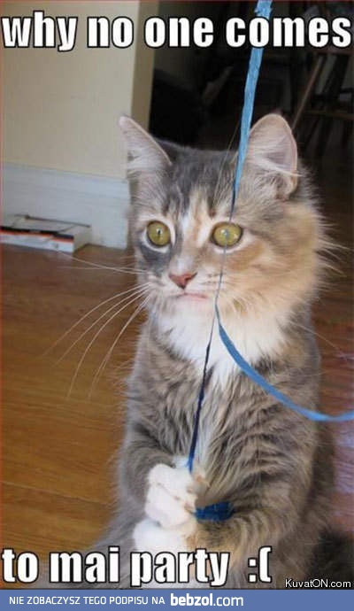 Dlaczego nikt nie przychodzi na moje przyjęcia? :(