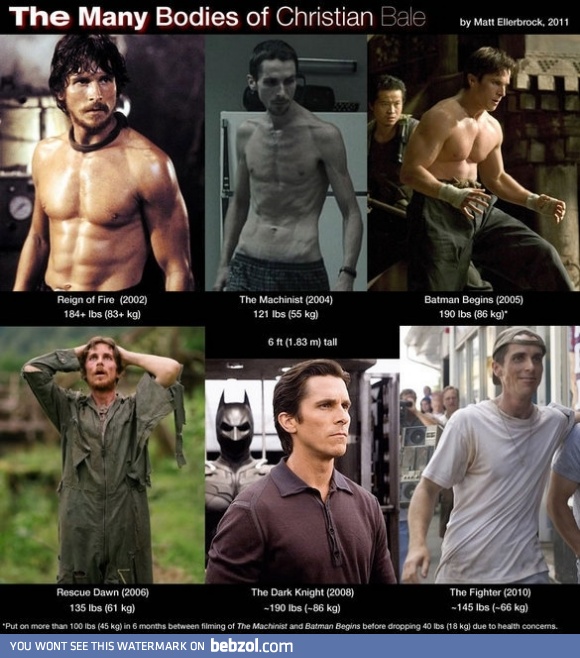 Christian Bale is one committed actor