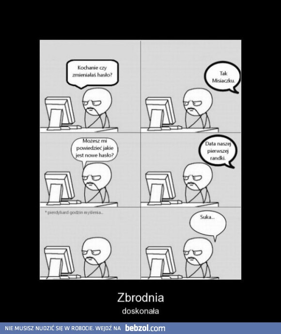 Kochanie, zmieniłaś hasło?