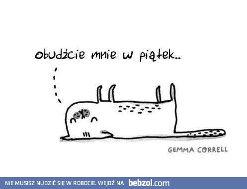 Nie budzić aż do piątku!