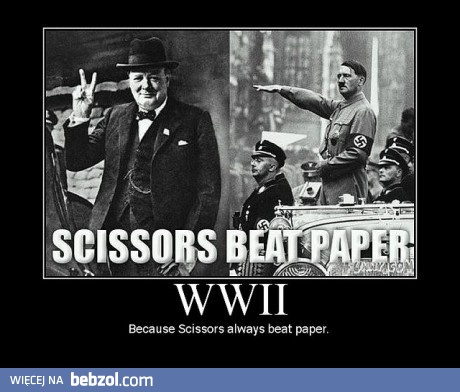 Ponieważ nożyce biją papier