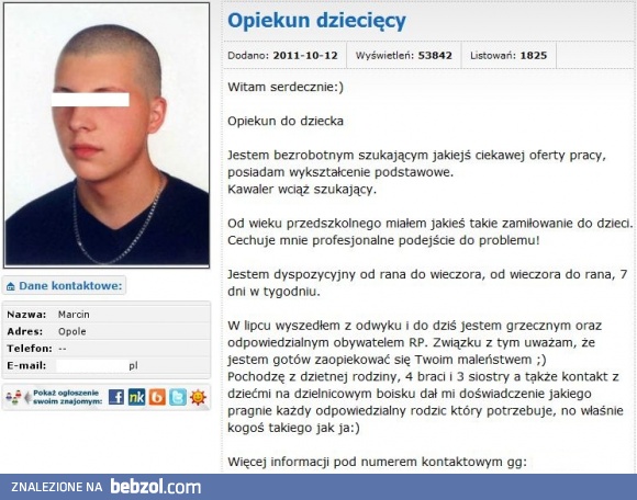 Nie masz z kim zostawić dziecka?