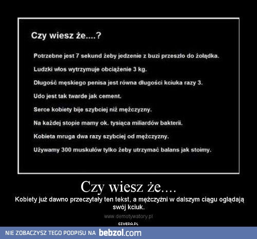 Czy wiesz ze?