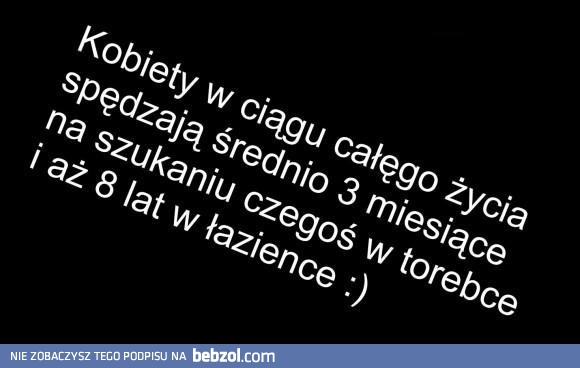 Kobieta spędza średnio...