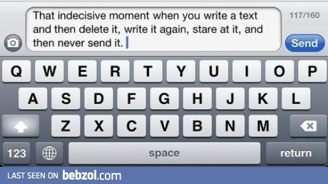 This awkward moment...