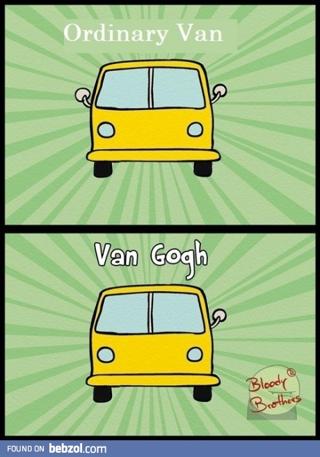 Ordinary van vs Van Gogh