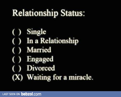 My relationship status is...