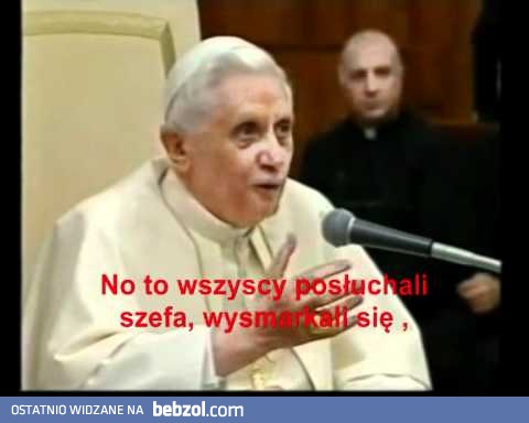 Papież Benedykt XVI opowiada dowcip