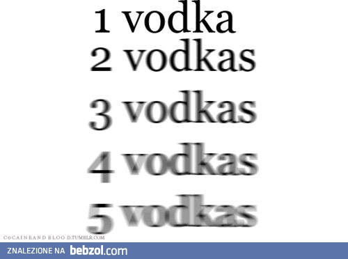 Wódka - zawsze to samo!