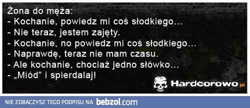 Powiedz mi coś słodkiego