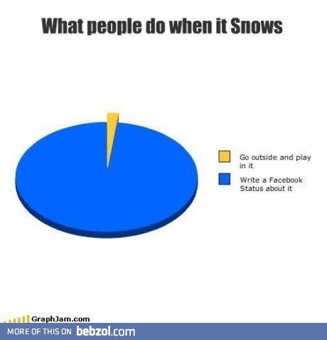 What people do when it snows?