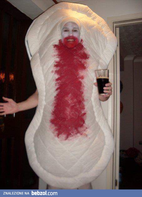 Krwawy kostium na Halloween