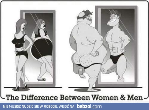 Różnica pomiędzy kobietą, a mężczyzną