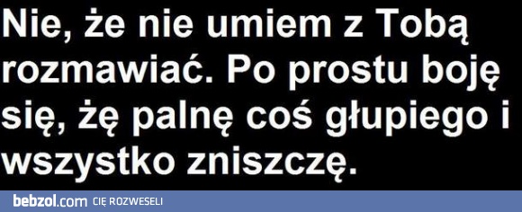 Po prostu się boję