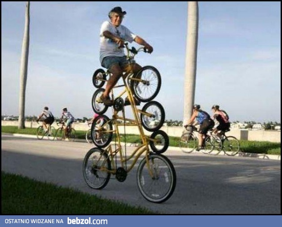 Z piętrowego roweru lepiej wszystko zobaczysz!                                                                                                                                                                                                                 