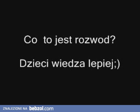 Co to jest rozwód? Według dzieci