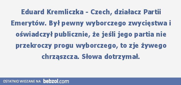 Słowa dotrzymał...