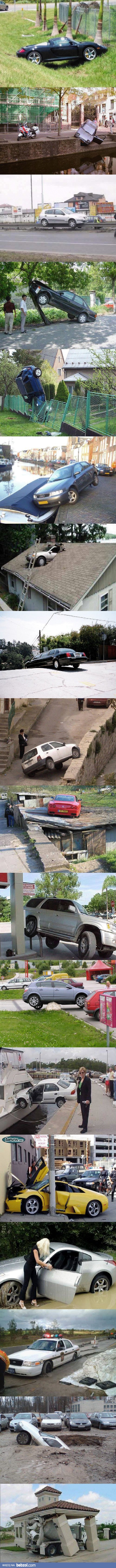 Niezwykłe parkowanie...