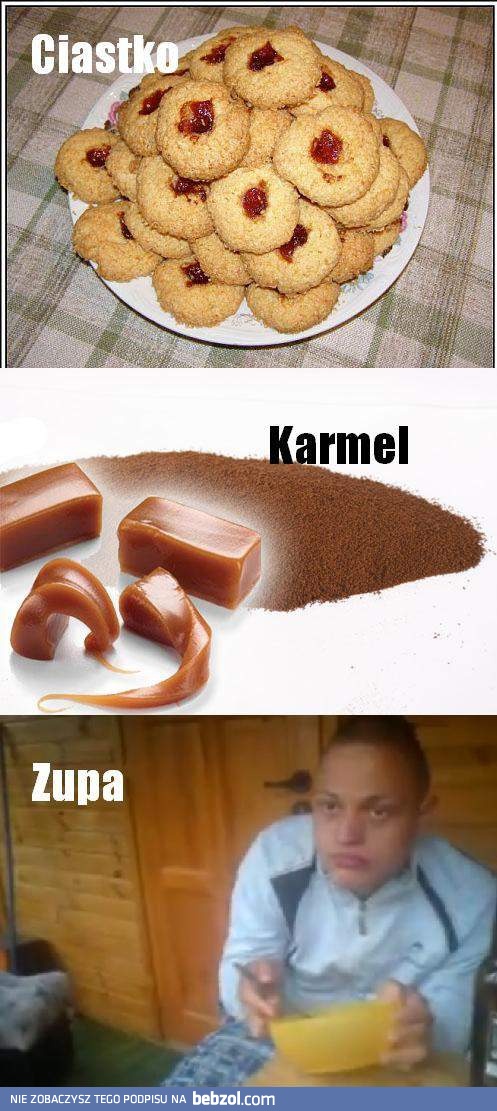 Ciastko, karmel...