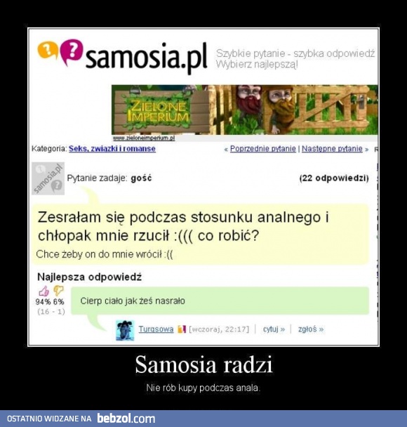 Najpierw idź do toalety, tak będzie bezpieczniej...