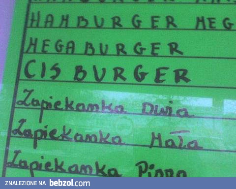 Cis burger