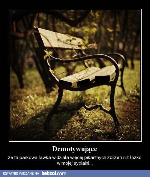 Rozemocjonowana ławka