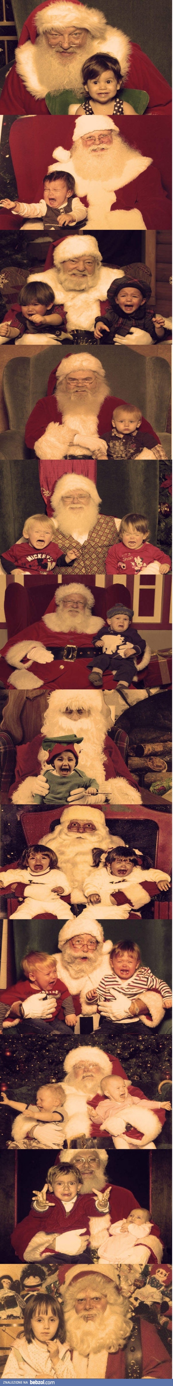Dzieci nie lubią zdjęć z Mikołajem?