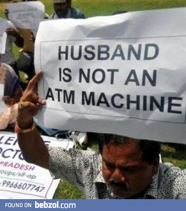 husband is not an ATM