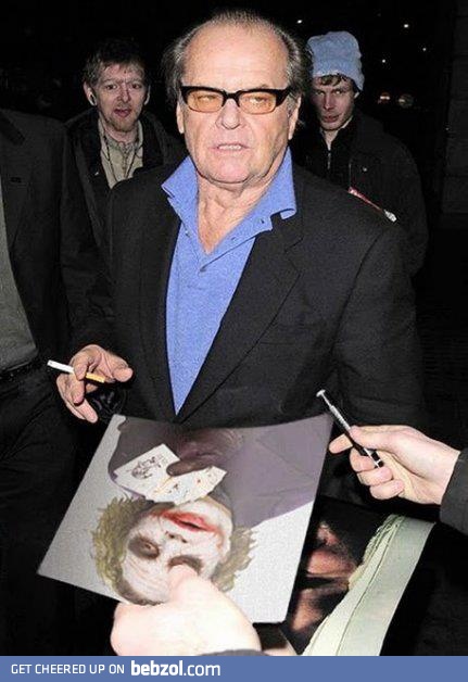 Trolling Jack Nicholson...