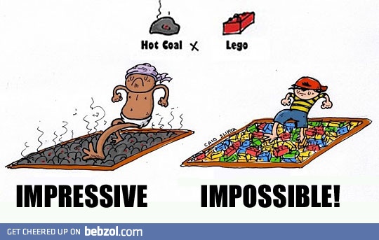 lego vs hot coals