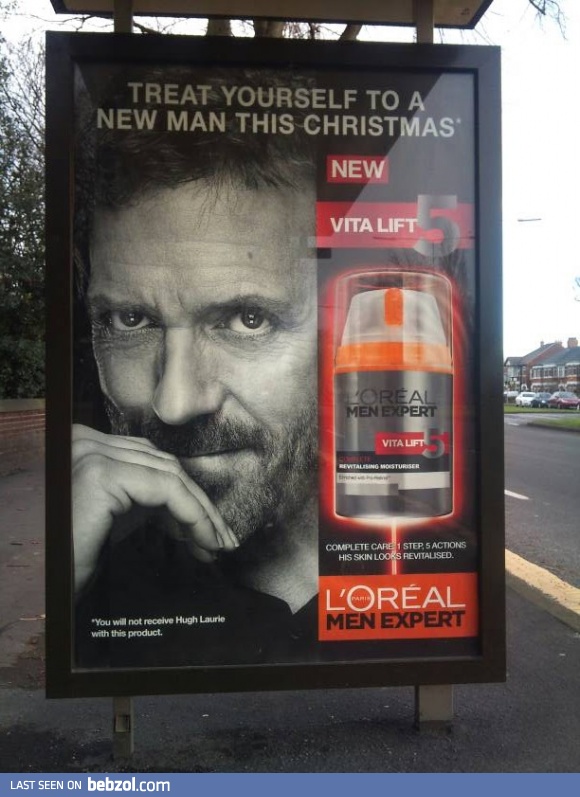 You will not receive Hugh Laurie with this product!