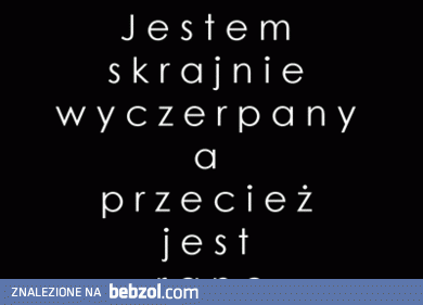 Skrajne wyczerpanie z rana