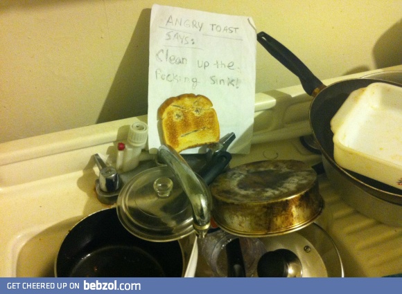I think my roommate is doing it right...