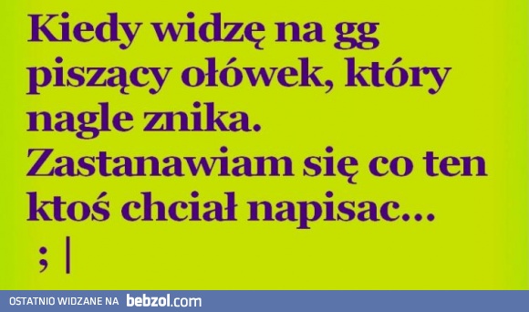 Nie lubię Cię, albo nie...<delete>