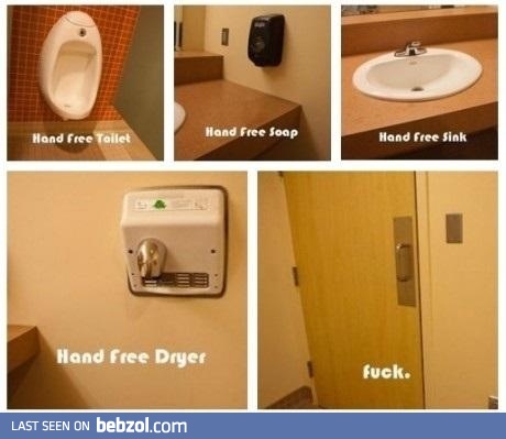 Whenever I go to public restrooms