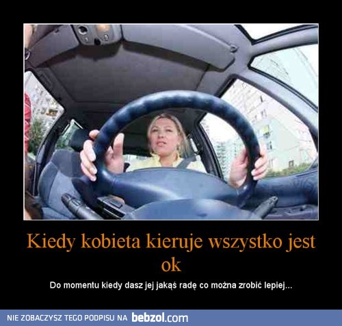 Kobieta za kierownicą