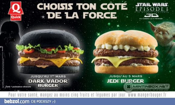 Francuski fast food produkuje czarne burgery