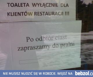 Toaleta i ciasta... Że co?