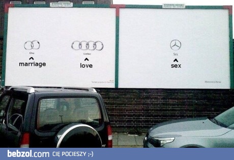 Odpowiedź Mercedesa na reklamę Audi