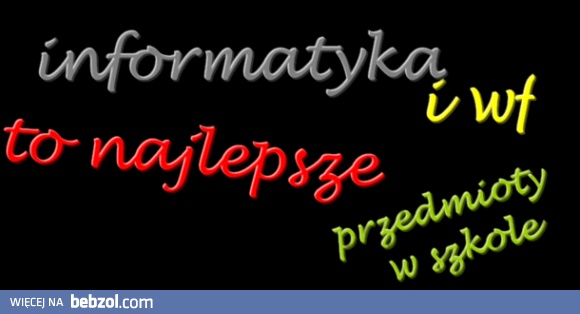 Najlepszy szkolny przedmiot