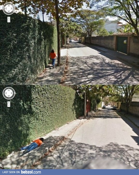 Planking with Google StreetView