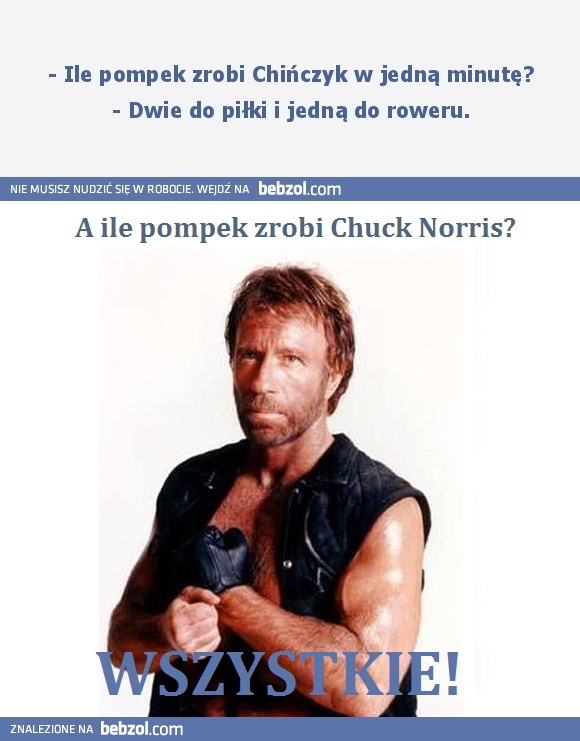 Chińczyk, pompki i Chuck Norris (fix)