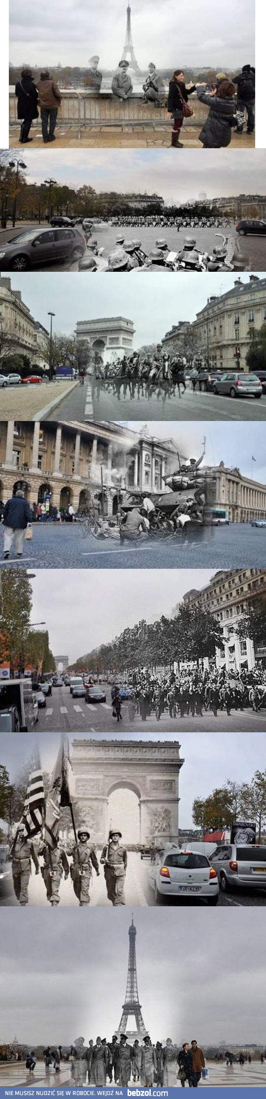 Paryż kiedyś i dziś