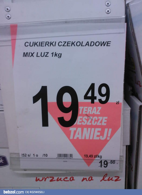Przecena w biedronce