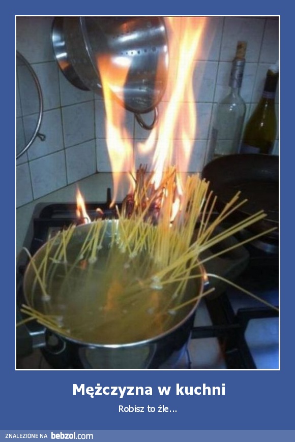 Mężczyzna w kuchni