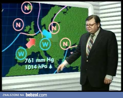 Prognoza pogody w wykonaniu Wojciecha Manna