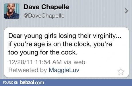 Dear young girls...